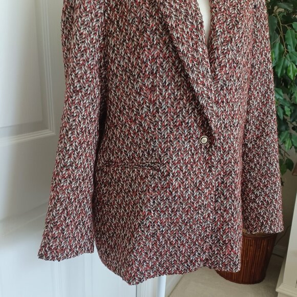 NWOT Sam Edelman Willow Tweed Fall/Winter Blazer Size XL - Picture 3 of 9